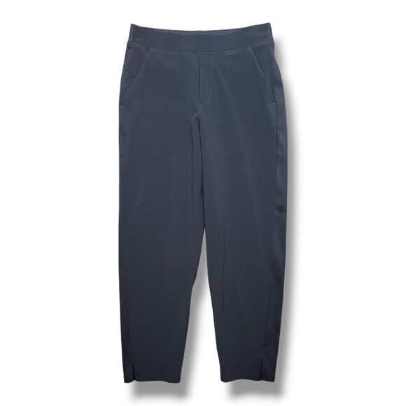 Athleta Brooklyn Mid Rise Ankle Pant Womens 8 Navy Blue Travel UPF 50 - Picture 1 of 11